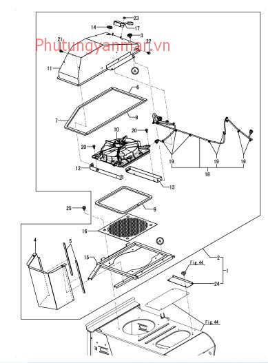 quạt hút bụi - dust suction fan